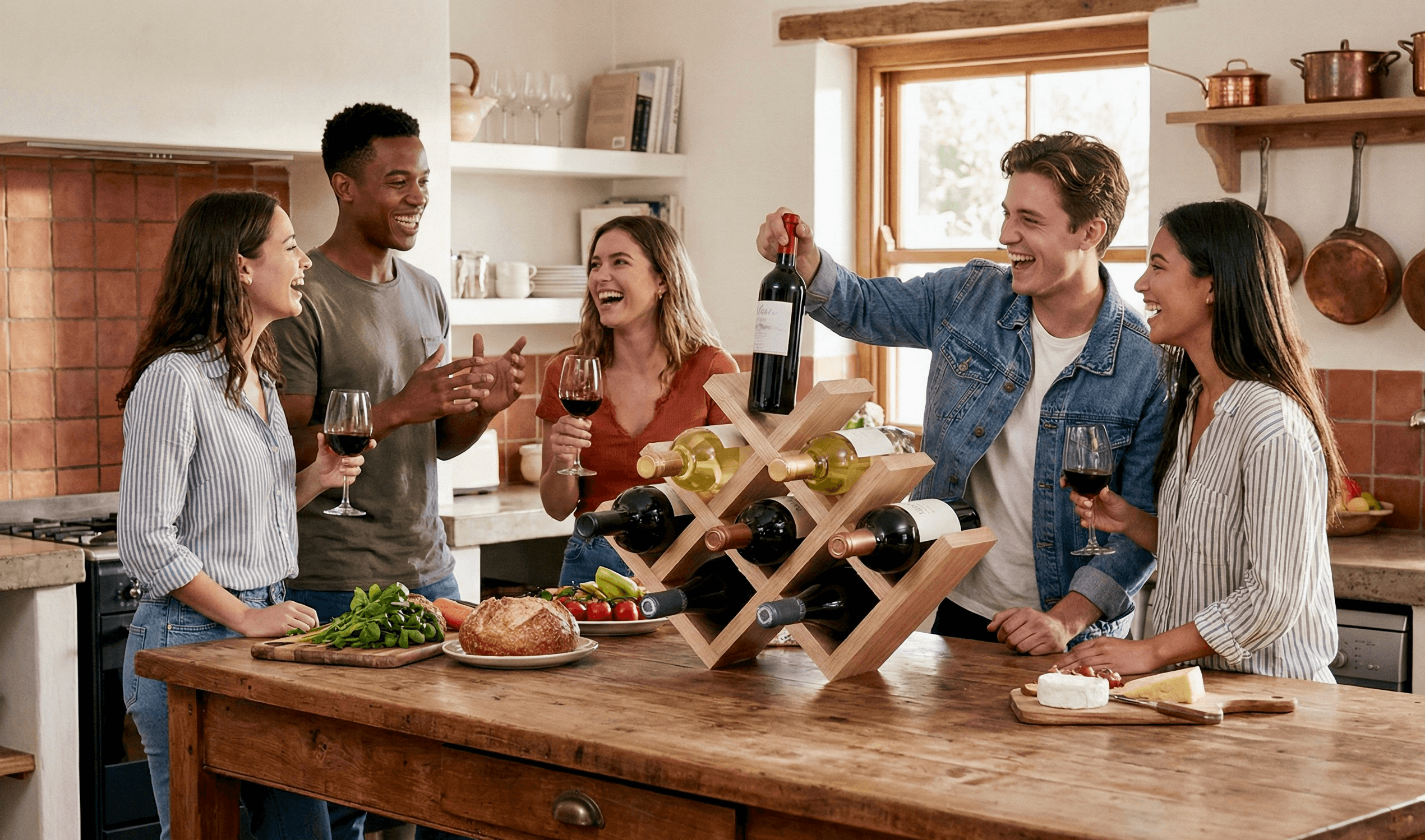 Wine rack gathering